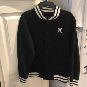 Hurley varsity jacket style sweatshirt